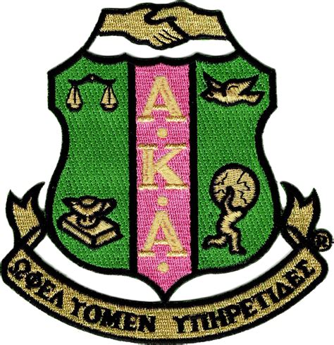 Alpha Kappa Alpha Crest Iron On Patch The Cultural Exchange Shop