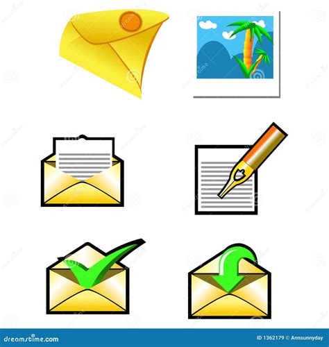 Envelopes Set Stock Illustration Illustration Of Clipart 1362179