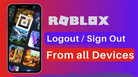 How Do You Logout Of All Devices On Roblox Youtube