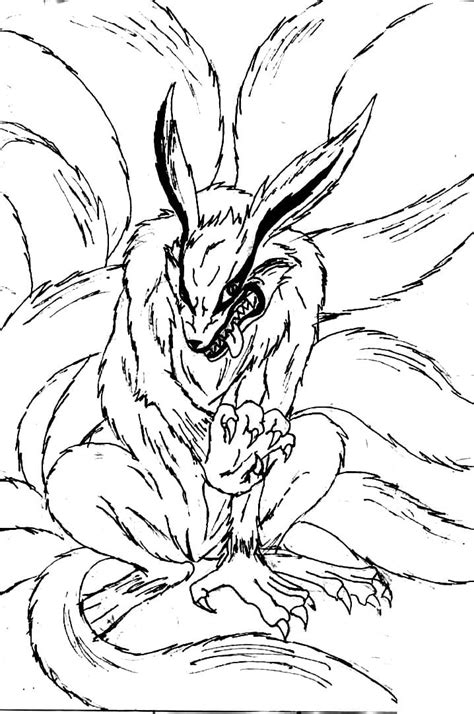 Kurama From Naruto Coloring Page Anime Coloring Pages Sexiz Pix
