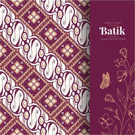 Premium Vector Traditional Batik Indonesia Vector Pattern