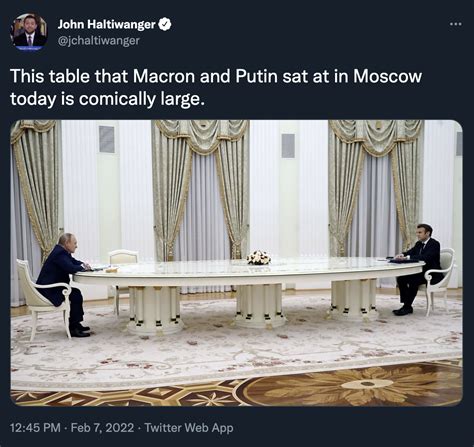 Putins Long Table Putins Long Table Know Your Meme