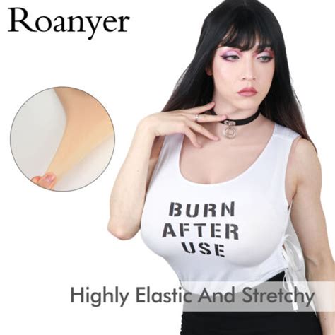 Roanyer H Cup Silicone Breast Plate Realistic Boobs Crossdresser Transgender Dq Ebay