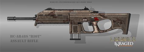 Fictional Firearm Hc Ar48s Riot Assault Rifle By Czechbiohazard On