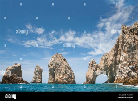 Rocks Formation At The End Of Land Named Los Arcos Cabos San Lucas