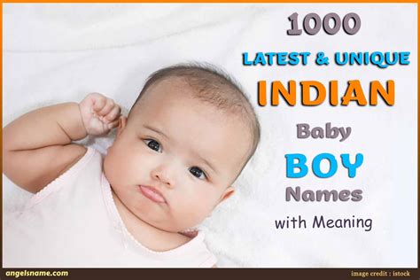 1000 Latest And Unique Indian Baby Boy Names With Meaning