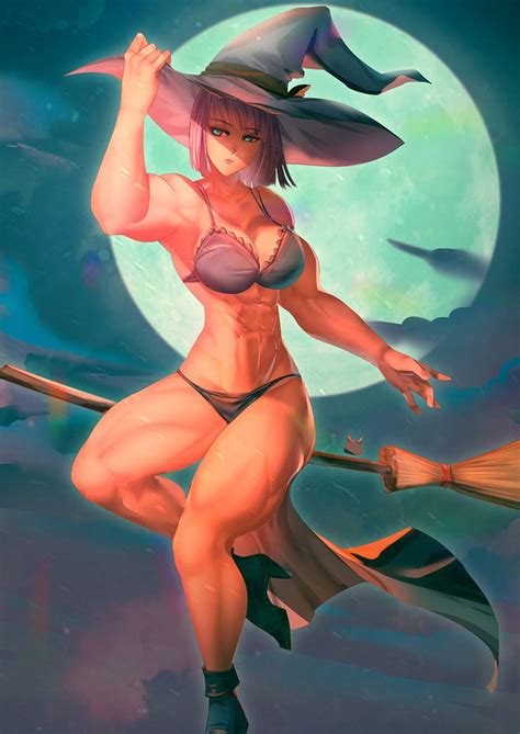 Pin On Muscle Girl Art