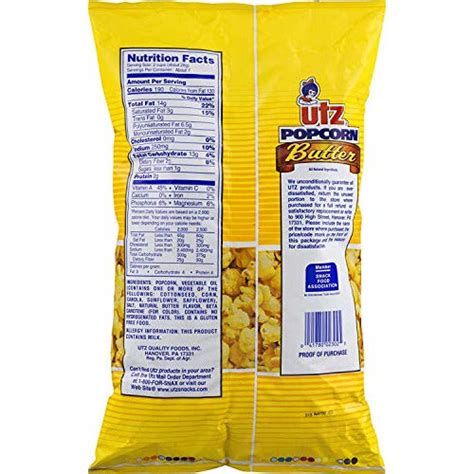 Utz Butter Popcorn 65 Ounce Pack Of 12 Seaton Snacks