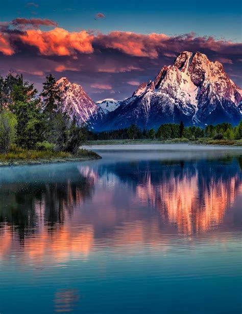 Mount Moran Is A Mountain In Grand Teton National Park Of Western