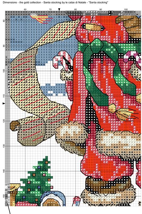 Santa Stocking 6 Cross Stitch Christmas Stockings Cross Stitch