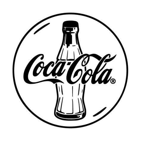 The Coca Cola Company Flacon En Verre Coca Cola Noir Et Blanc Pdmrea