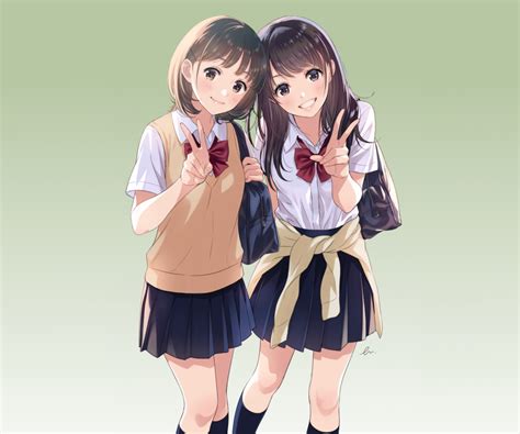 650164png 960×800 Manga Girl Friend Anime Anime Best Friends