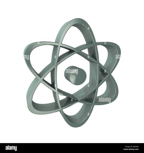 3d Atom Symbol Stock Photo Alamy