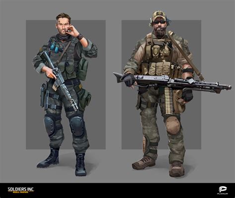 Artstation Soldiers Inc Characters Concept Art 1