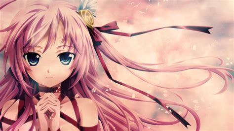 Download Wallpaper For 1024x1024 Resolution Anime Girl Pink Hair