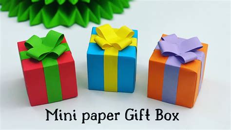 Diy Mini Paper T Box Paper Craft Easy Origami T Box Diy