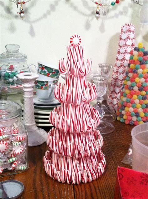 Candy Cane Tree Christmas Candy Cane Decorations Candy Cane