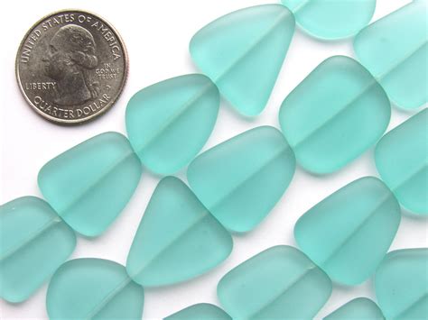 Cultured Sea Glass Beads 22 24mm Assorted Colors Free Form Etsy Uk