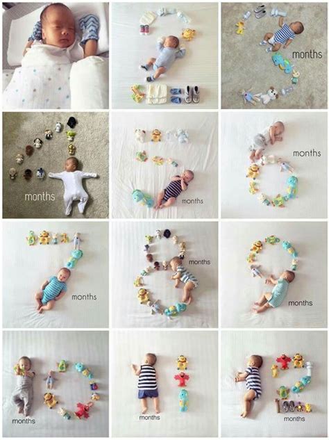 ideas para fotos de bebés mes a mes niño ideas para fotografiar a tu bebé mes a mes
