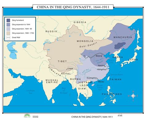 144 China In The Qing Dynasty 1644 1911 The Map Shop