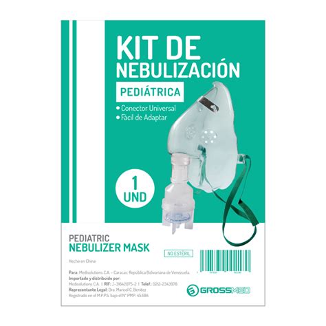 Mascarilla Para Nebulizar Kit Pedi Trico Unidad Grossmed