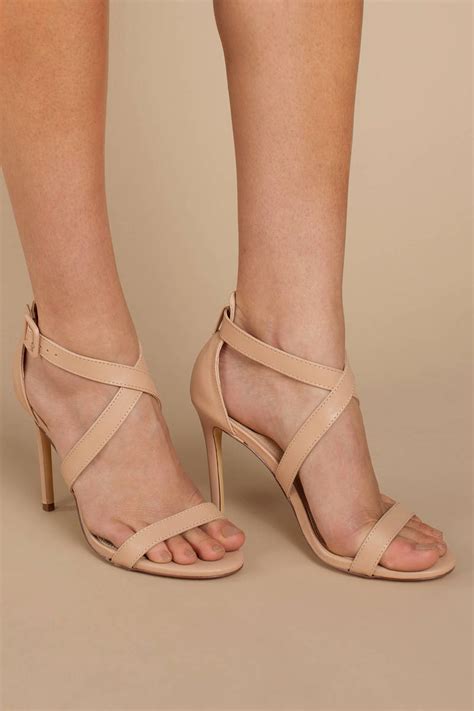 Buy Nude Strappy Heeled Sandals In Stock
