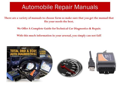 Ppt Automobile Repair Manuals Powerpoint Presentation Free Download