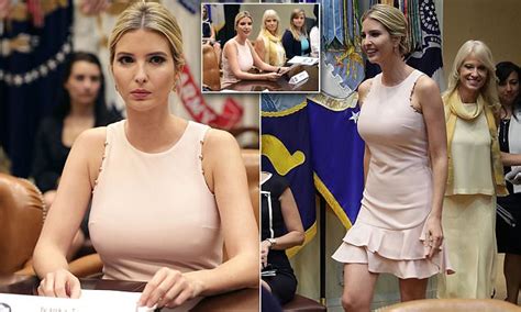 Ivanka Trump Looks Pretty In Peach At A White House Event Daily Mail