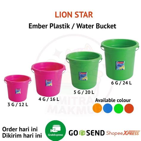 Jual Lion Star Ember Plastik 12 16 20 24 Liter Indonesiashopee Indonesia