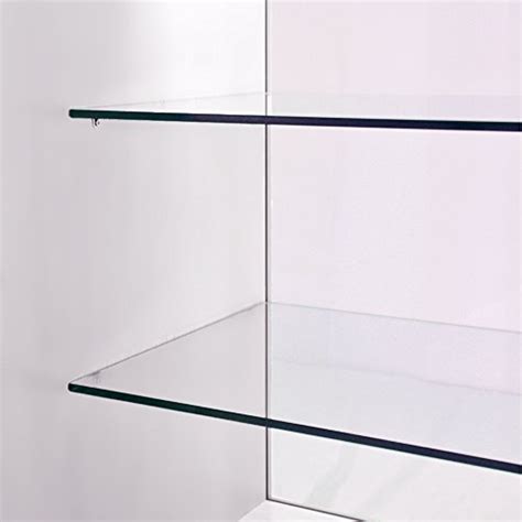 Retail Glass Shelf Product Display Shop Counter Showcase Lockable Cabinet Unit White K1200
