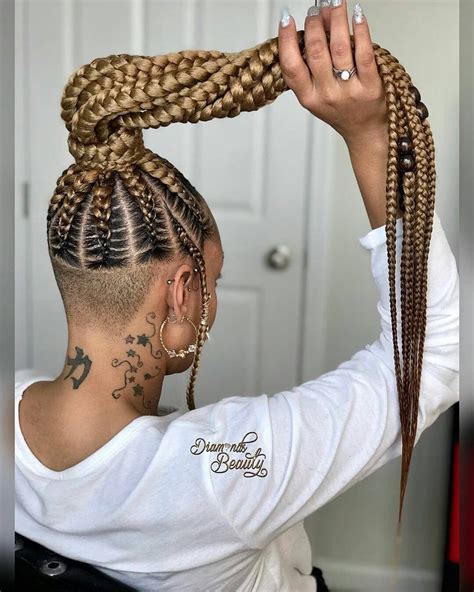 25 Must Have Goddess Braids Hairstyles Braids With Shaved Sides