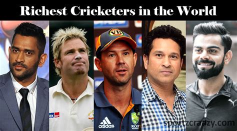 Richest Cricketers In The World Top Richest Cricketers In The World Cricket
