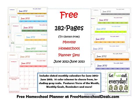 Some homeschool moms, like myself, love homeschool planning and some homeschool moms just want. Free Monthly Homeschool Planner Sets (182-Pages!) | Free ...