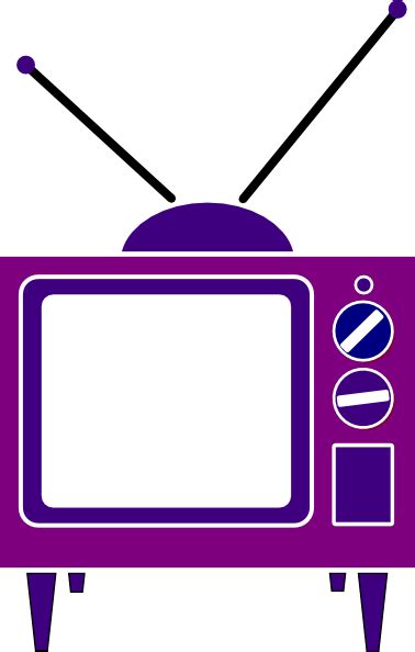 Tv Purple Colours Clip Art At Vector Clip Art