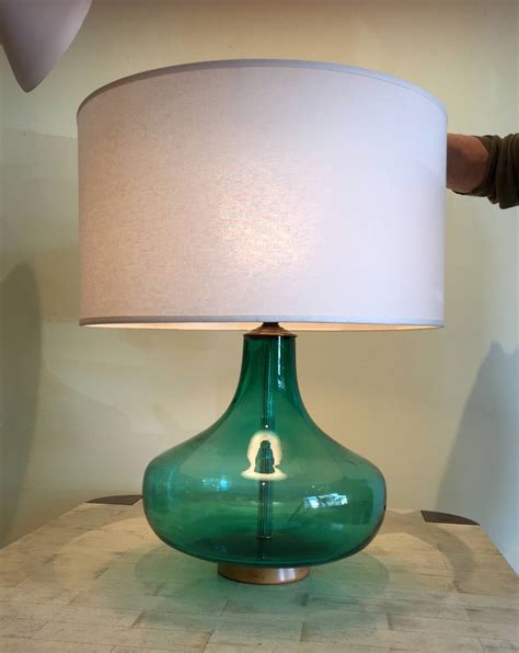 blenko glass emerald green table lamp at 1stdibs blenko glass lamp