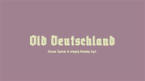 Old Deutschland Font Download Free For Desktop And Webfont