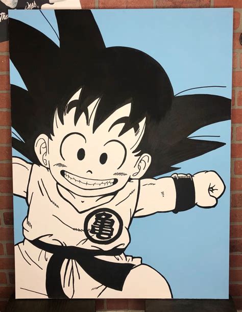 Check spelling or type a new query. Kid Goku Canvas Painting — OnlyMy2Cents | Anime canvas art ...
