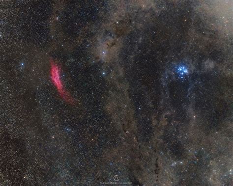 Pleiades Nad California Nebula Wide Alexandros Chalooupka Astrobin