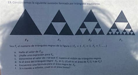 Na Sequencia De Figuras Formadas Por Triangulos Equilateros