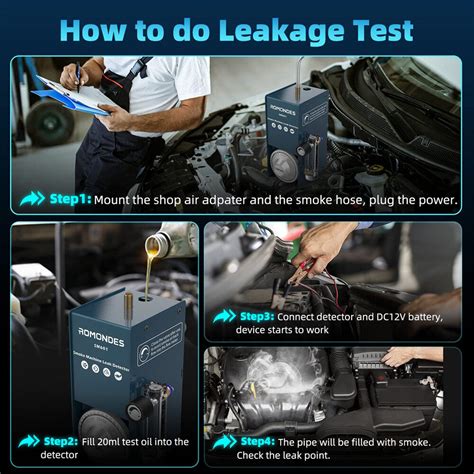 Romondes Sm601 Car Smoke Leak Tester Evap Smoke Machine Automotive Leak