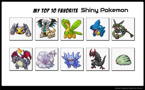My Top 10 Shiny Pokemon By Gatorkid509 On Deviantart