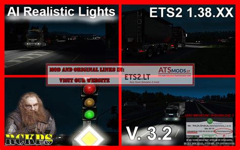 Ai Realistic Lights V 32 For Ets2 138xx Ets2 Mods