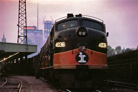 Railroads Chicago Style Illinois Central Passenger Train At Central