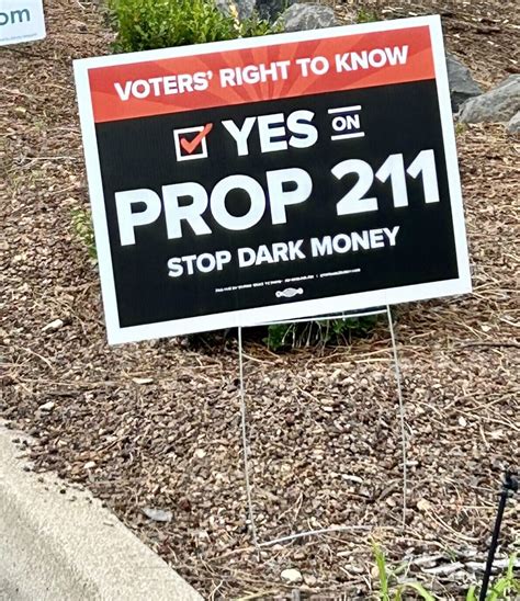 A Yes Vote On Prop 211 Will Shine Light On Campaign Spending Becky