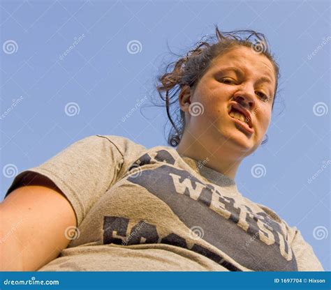 Ugly Face Stock Photo Image Of Caucasian Girl Face 1697704