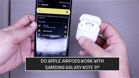 The issue has been a concern since the launch of the airpods pro. Do Apple Airpods work with Samsung Galaxy Note 9? | How to ...