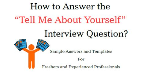 Tell Me About Yourself Sample Answers For Freshers And Experienced