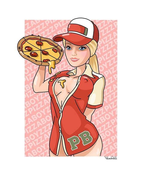 Blacknall Illustrationさんはinstagramを利用しています 「🍕’plastic Cheese’ 🧀 Pizza Delivery Barbie Is