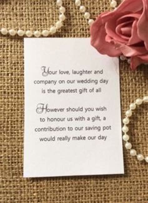 Wedding gift etiquette says that you shouldn't mention them in invitations. 21 Best monetary gift wording images | Wedding gift poem ...