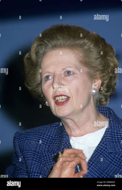 Margaret Thatcher Leader Of The Conservative Party Hi Res Stock